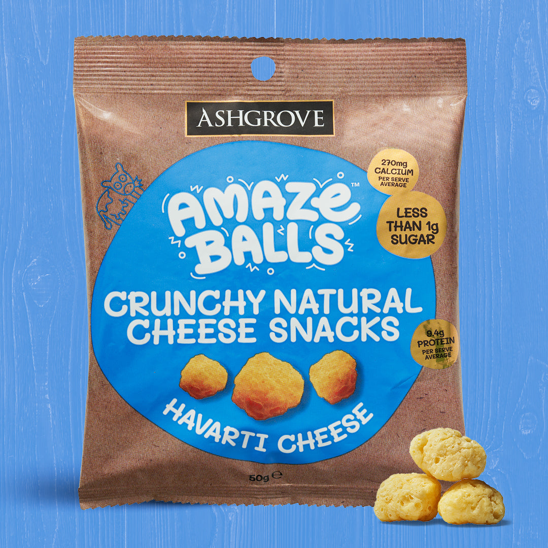 AmazeBalls Havarti Cheese 50g LowCarb, High Protein Keto Snacks
