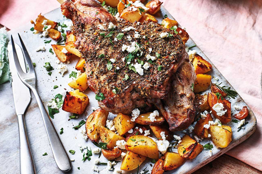 One Tray Lamb with Rosemary and Fetta