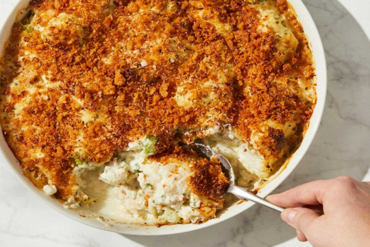 Cauliflower and Smoked Cheese Gratin