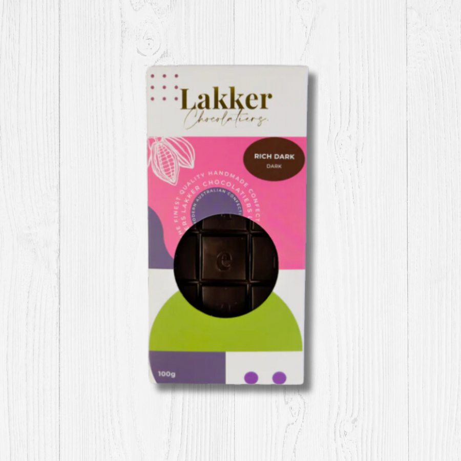 Lakker Chocolatiers Rich Dark Chocolate 100g