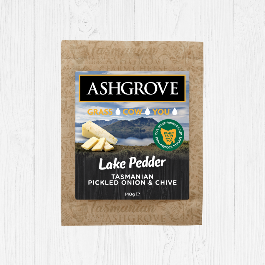 Lake Pedder Tasmanian Pickled Onion & Chive Cheddar 140g