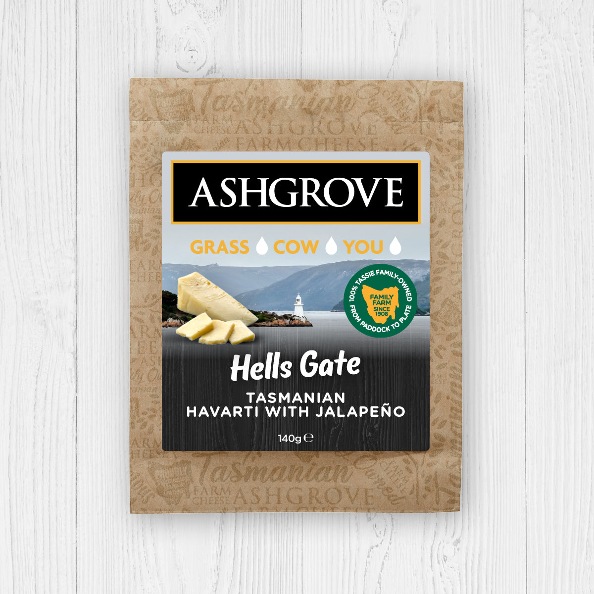 Hell's Gate Havarti with Jalapeño 140g Ashgrove Cheese